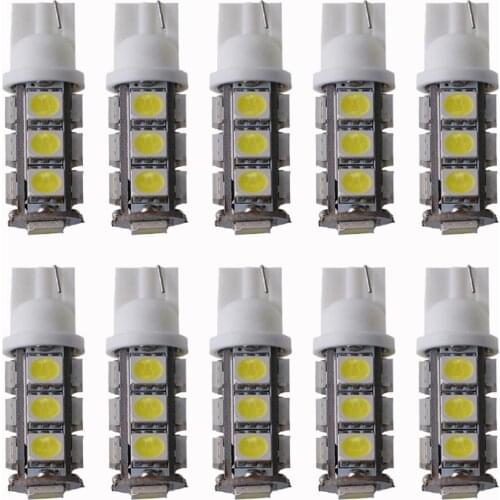Free Shiping 100PCS T10 13SMD 5050 194 W5w Super Bright LED Wedge Bulb Turn Signal Light Lamp