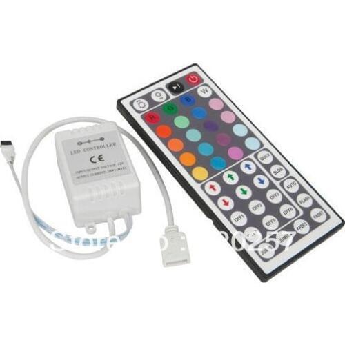 Free Shipping 3Pcs Lot 44Key IR RGB Controller With Remote 12V/24V for RGB Strip