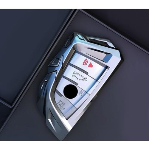 Zinc Alloy Car Key Case Cover Shell For BMW G30 G20 G32 G11 F20 Z4 F48 F39 F15 F16 X1 X3 X5 X6 X7 1/3/5/6/7 Series Accessories