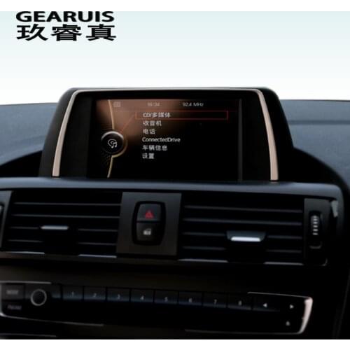 For BMW F20 F21 Navigation Decorative Frame Strip Cover Interior Trim Car Styling Sticker 1 Series 116i 118i auto Accessories