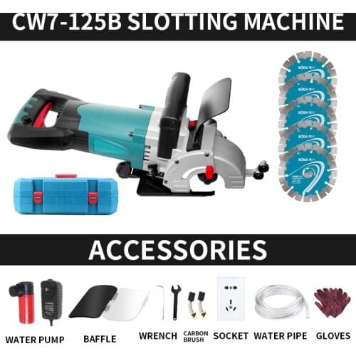 Forming Dust-free Hydropower Engineering Installation High-power Automatic Wall Trunking Cutting Slotting Machine