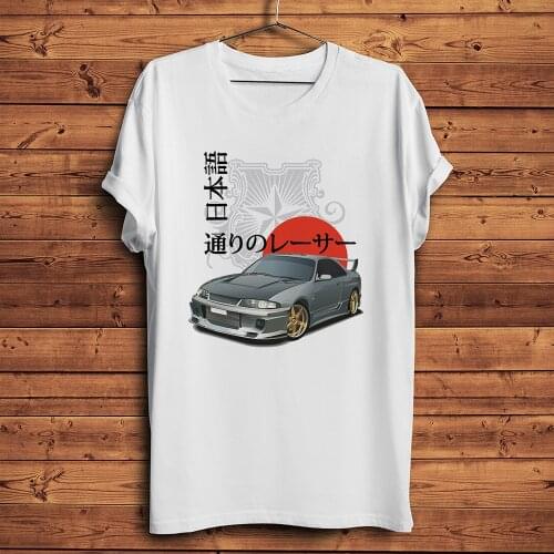 Japan Classic gtr gt-r Skyline JDM cool tshirt Men summer new White Casual short sleeve T Shirt Unisex streetwear tee
