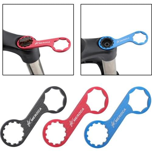 Dual Head MTB Road Bike Bicycle Fork Cap Wrench Repair Tool for Dirt Bike