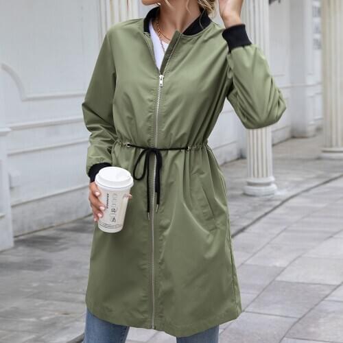 Hirigin Women's Short Trench Coats