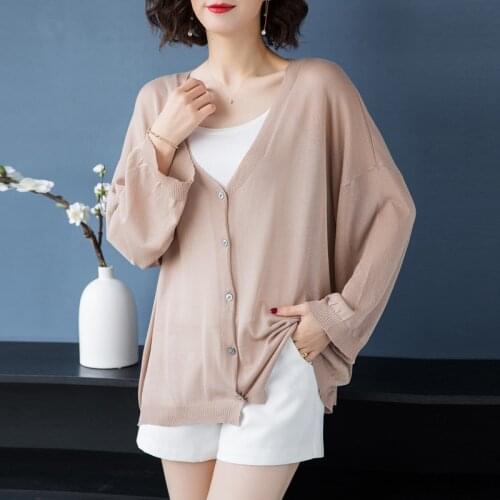 Women Cardigan Loose Knitwear Spring Linen Knit Cardigan Elegant Plus Size Knit Outwear Long Sleeve