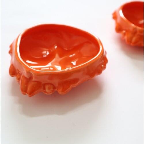 Ceramic bowl Lay out Display props Dessert bowl Crab dish Simplicity Kitchen supplies Household products Crafts Japanese style