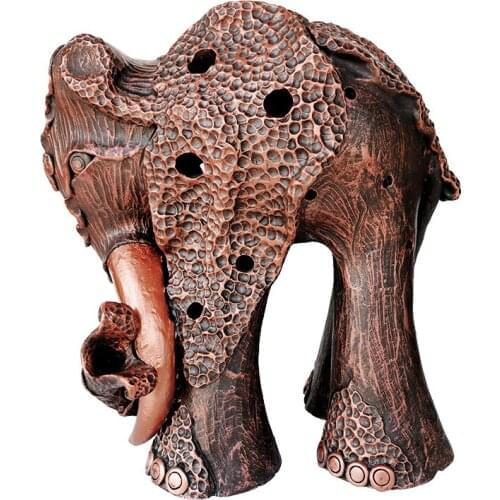 Ceramic Fortune Elephant Decoration Ornaments Feng Shui Southeast Asia Handicraft Equipment Ornaments