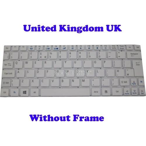 UK JP Keyboard For ACER W510 W510P W511 W511P Japanese JP United Kingdom UK White Without Frame New