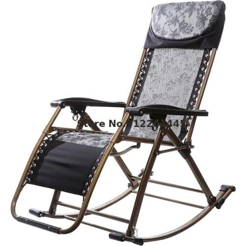 Rocking chair recliner for adults home balcony rocking rocking chair lazy chair leisure and easy folding siesta swinging wicker