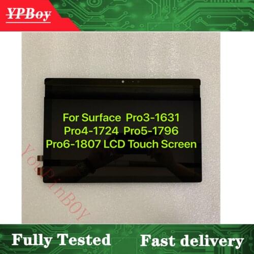 LCD Touch Screen Assembly For Microsoft Surface Pro3 Pro 3 1631 Pro4 Pro 4 1724 pro5 pro 5 1796 pro6 Pro 6 1807 Pro7 Pro 7 1866