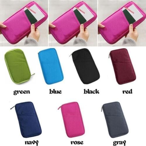 Hot Wallet Purse Travel Passport Credit ID Card Cash Holder Case Document Bag Organizer Wallet Purse Case Bag Card Holders