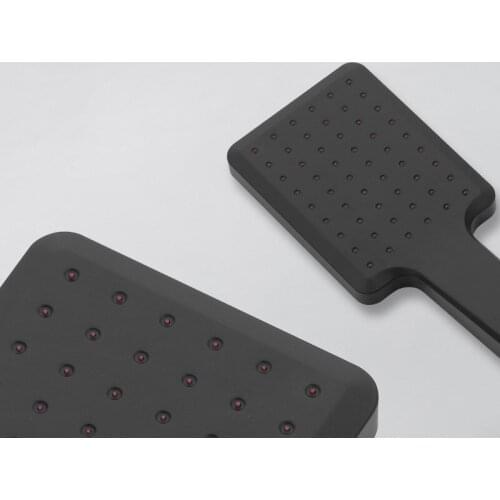 Hand-held Shower Head Water Saving Black Bathroom Rainfall Shower Nozzle Aerator High Pressure handheld Shower Head