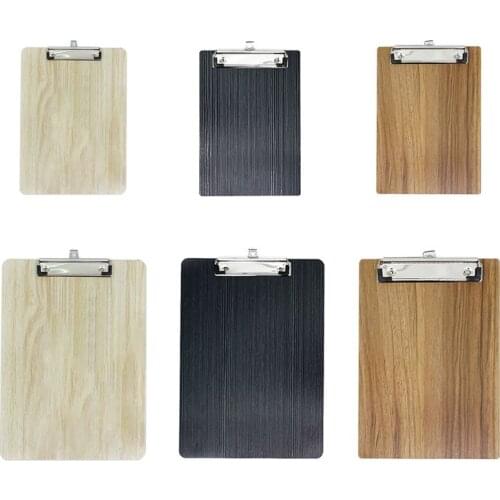 2021 New Portable A4 A5 Wooden Writing Clipboard File Hardboard Office School Stationery