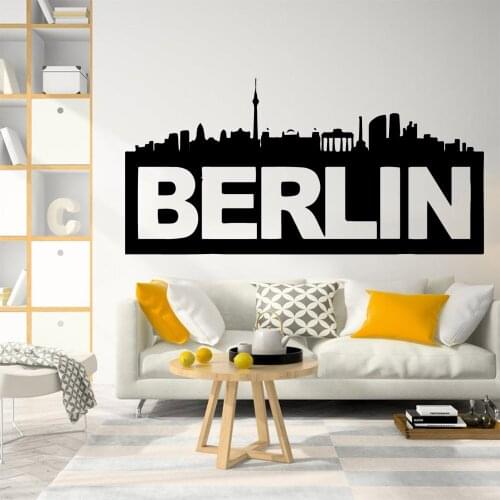 NEW Berlin Family Wall Stickers Mural Art Home Decor For Kids Rooms Home Party Decor Wallpaper
