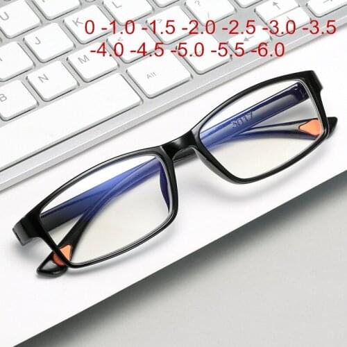Classic Tr90 Myopia Glasses Women Men Prescription Eyeglasses Optical Computer Nearsighted Glasses -1.0 -1.5-2.0-2.5-3.0-3.5