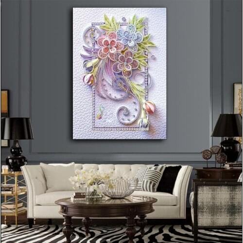 Special Shaped Diamond Painting Winter Flower Tree Needlework Rhinestone 5d Drill DIY Diamond Embroidery Crystal Painting Mosaic