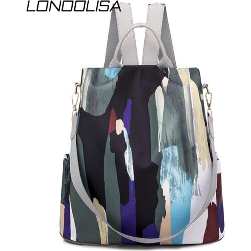 Anti-theft Bags For Women Panelled Color Backpack Fashion Shoulder School Bags For Teenager Girls Casual Travel Rucksack Mochila