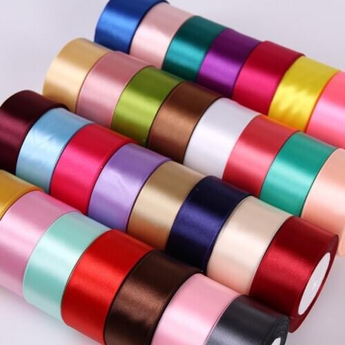 22Meters/Roll 4cm Silk Satin Ribbons DIY Crafts Supplies Sewing Material Christmas Halloween Wedding Party Gift Wrapping Ribbon