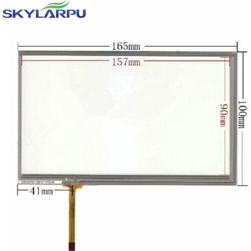 Skylarpu 7.0" inch 165mm*100mm 4 wire Resistance Touch for AT070TN90 V.1 Touch screen digitizer panel replacement Free shipping