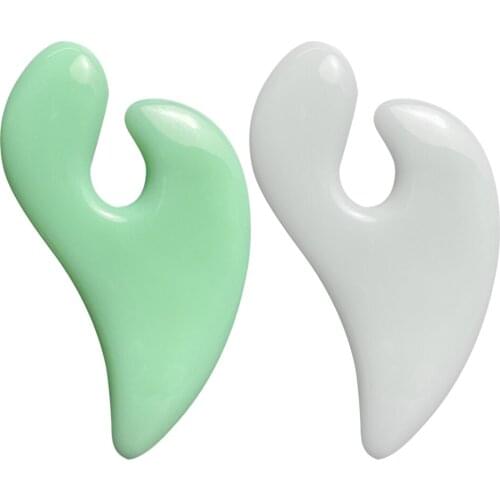 Resin Beeswax Face Health Care Scraping Board Facial Skin Handmade Massage Legs Buttocks Love Heart Shaped Gua Sha Scraper Tool
