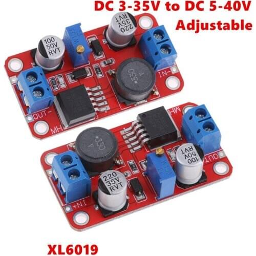 XL6019 step-up Dc to Dc 3-35V to 5-40V Adjustable Converter Power Supply Module 5A Max Step Up Power Supply Converter