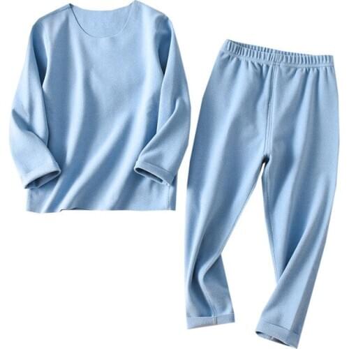 Winter Clothes Pajamas For Boy Baby Clothes Girls Underwear Set Long Sleeve Pyjamas Kids Clothes Set Chlidren Tops Pants 2-18Y