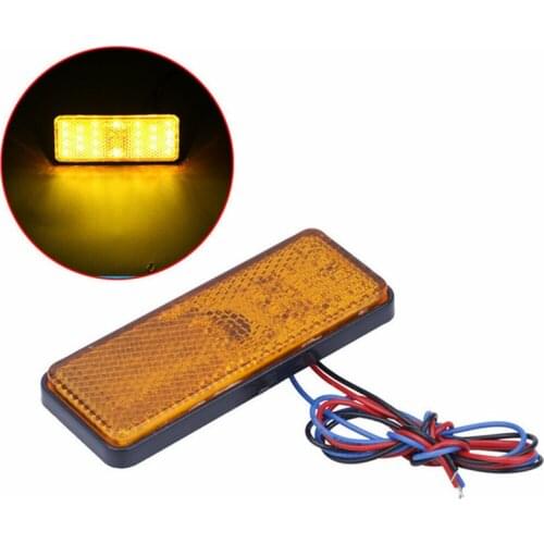 1PCS 12V Moto Tail Light Motorcycle 24LED Brake Light Rear Signal Light LED Reflector Motorbike Stop Light