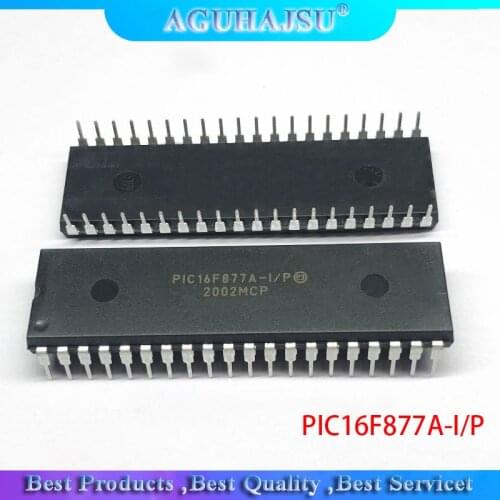 2pcs PIC16F877A-I/P PIC16F877A 16F877A DIP40 Enhanced Flash Microcontrollers new original