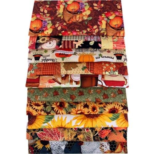 10pcs Mix Colors Printed Fabrics Cotton Patchwork Cloth Sewing Quilting Fabric Sewing Quilt Material DIY Needlework Handmade