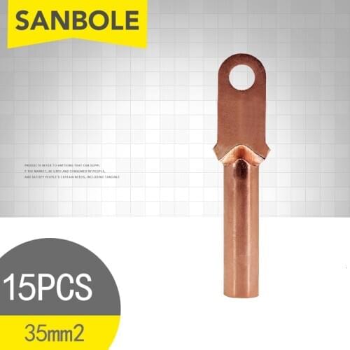 15pcs Copper Ring D-35 Round Head Connection 35mm2 For Plastic Case Circuit Breaker 35 Square Connector