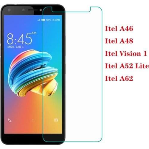 2.5D Tempered Glass For Itel A46 A48 A62 A52 Lite Screen Protector Toughened protective film For Itel Vision 1 glass