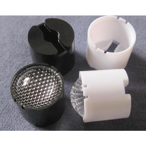 300 Sets/lot Setted well, #TIR-23 High quality Led Lens, 5-10 Degree, Holder Size: 25.2X21.5mm+Lens Diameter: 23mm, Bead Surface