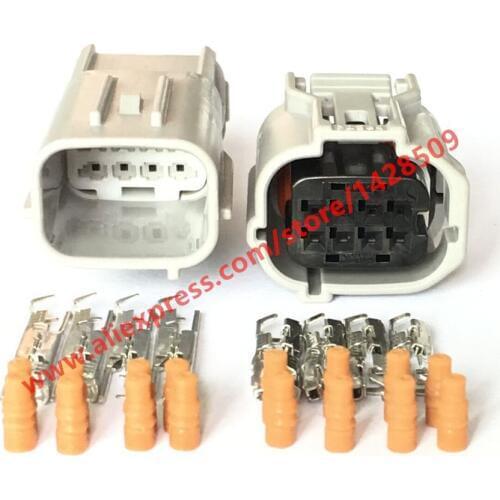5 Sets 8 Pin 12520 12519 Auto Reversing Radar Plug 6188-0779 Fuel Injector Socket 6189-1240 Automotive Connector For Toyota Car