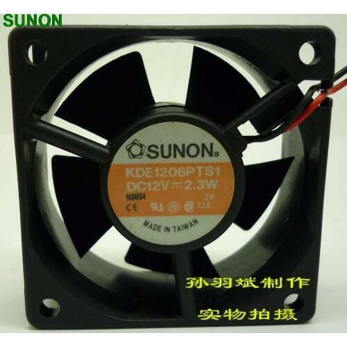 For Sunon KDE1206PTS1 6025 60mm 6cm DC 12V 2.3W silent hydraulic cooling fan