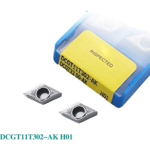 DCGT11T302 DCGT11T304 DCGT11T308-AK H01 100% original Carbide Insert Milling Cutter Aluminum CNC Lathe Tool Aluminum Processing