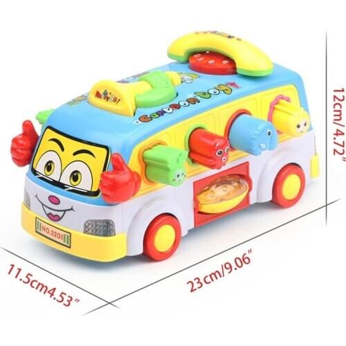 Baby toy fun bus with music and light