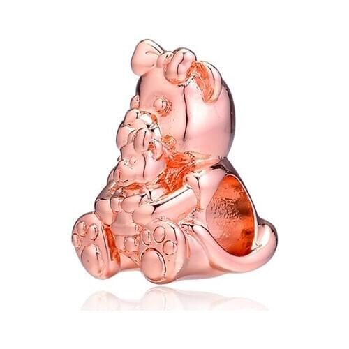 Dora Bear Charms For Woman DIY Fits Original 925 Silver Bracelets Fashion Silver Beads For Jewelry Making