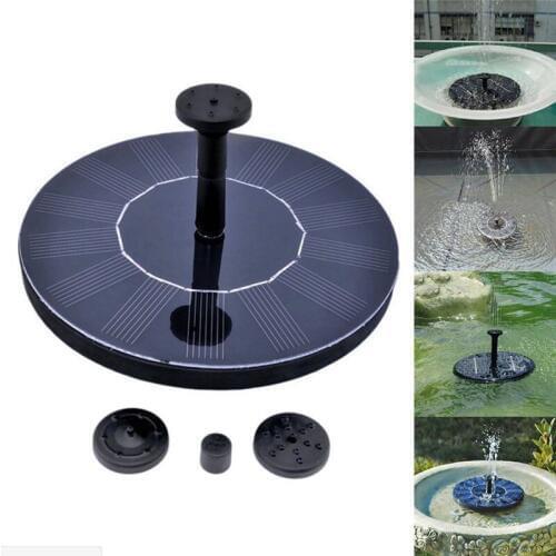 Solar Fountain Pump, TRIEtree 1.4W Solar Powered Bird Bath Fountain Small Floating Fountain for Garden Pond Swimming Pool