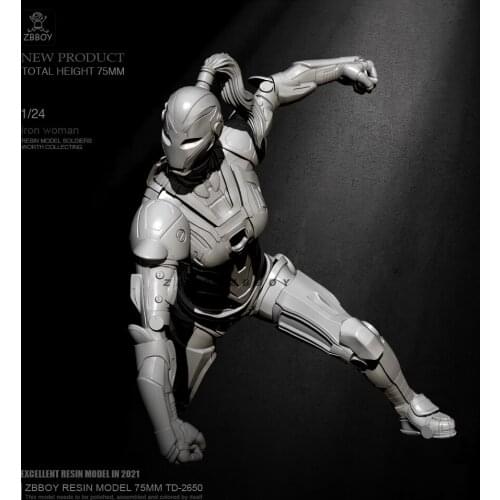 H75mm 1/24 Resin model kits figure colorless and self-assembled TD-2650
