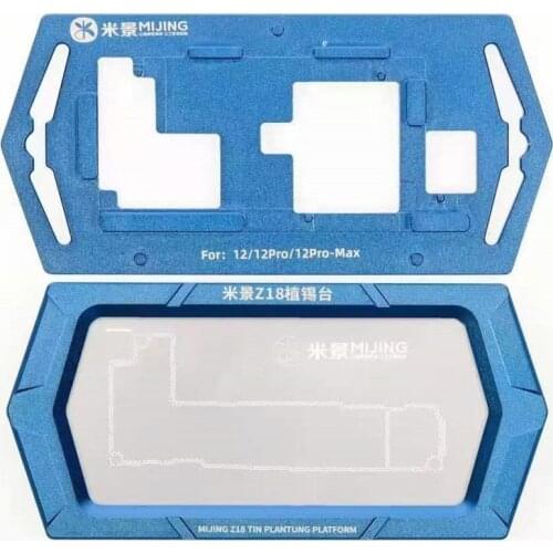 Mijing Z18 BGA Reball Stencil for iPhone12 12Pro Motherboard Holder
