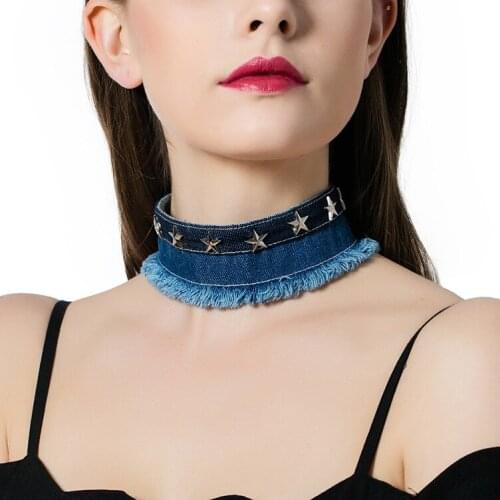 Hot - fashioned cowboy star necklace female European and American cross - border fashion necklace