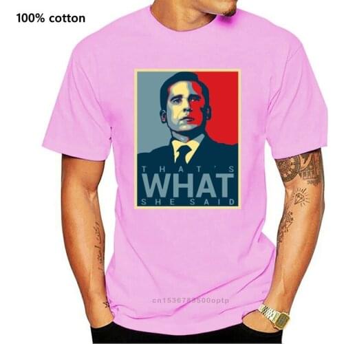 The Office T-Shirt ThatS What She Said Tee Funny Tv Show 2020 ManS Designer Brand New Short-Sleeve Cotton Print Men T Shirt