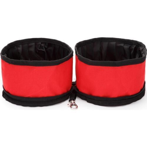 Wholesale retail hotsell fashion travel dog cat food water 2 usage folding bowl bottle container