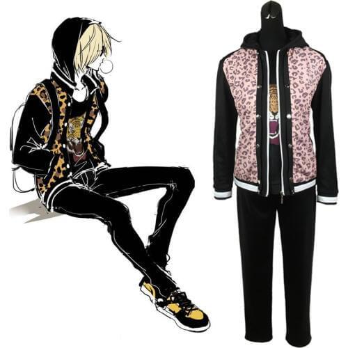 2 Styles Yuri on Ice Yuri Plisetsky Cosplay Coat Yuri!!! on Ice Leopard Tiger Costume Coat Hoodies Pants Uniforms Set
