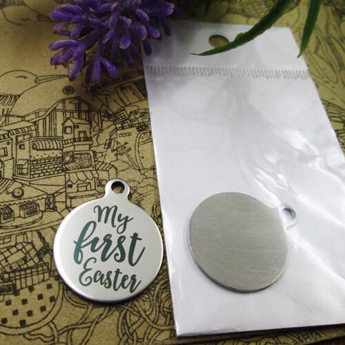 20pcs--"my first easter"stainless steel charms more style for choosing DIY Charms pendants for necklace