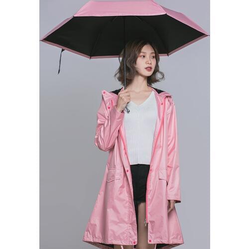 Long Raincoats women poncho waterproof,Outdoors Rain Ponchos Coat Jackets Female Chubasqueros Impermeables Mujer black coating