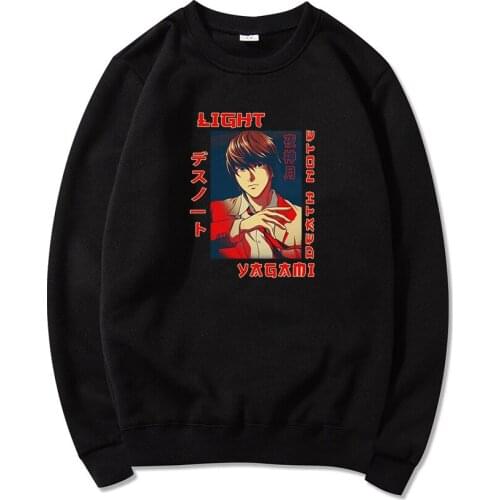 Cool Hoodie Anime Death Note Misa Amane Yagami Light Hoodies Men Women Unisex Harajuku Sweatshirt Dropship Pullover Tracksuit