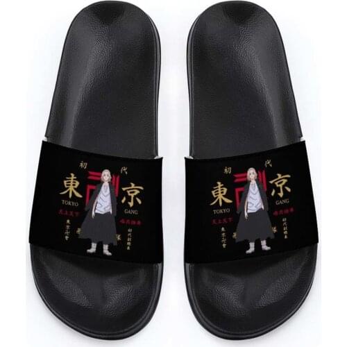 Tokyo Revengers Anime Toe Slippers Flip Flop Cos Sandals Beach Shoes For Women Men Daily Indoor Outdoor Activities 2021 Summmer