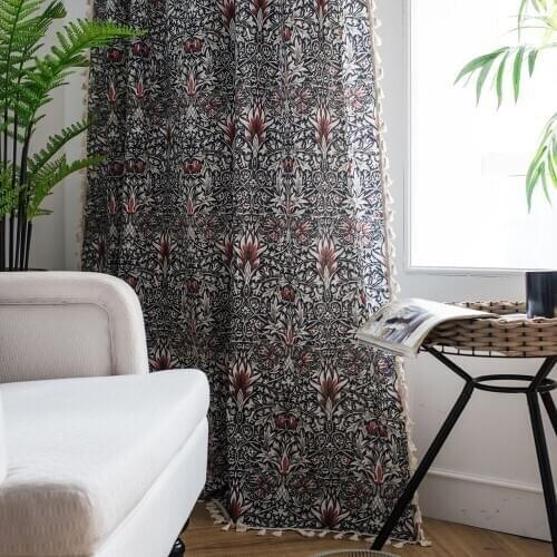 Lychee Cotton Linen Window Blackout Curtain Shade Curtains for Living Room Bedroom Window Curtain Drape