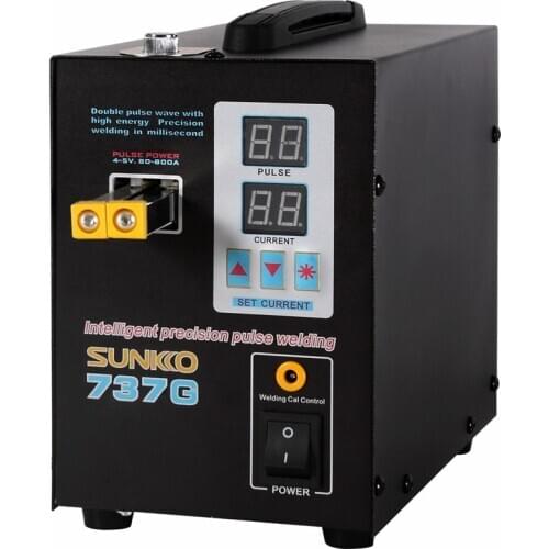 SUNKKO 737G Battery Spot welder 1.5kw LED light Spot Welding Machine for 18650 battery pack welding precision pulse nickel
